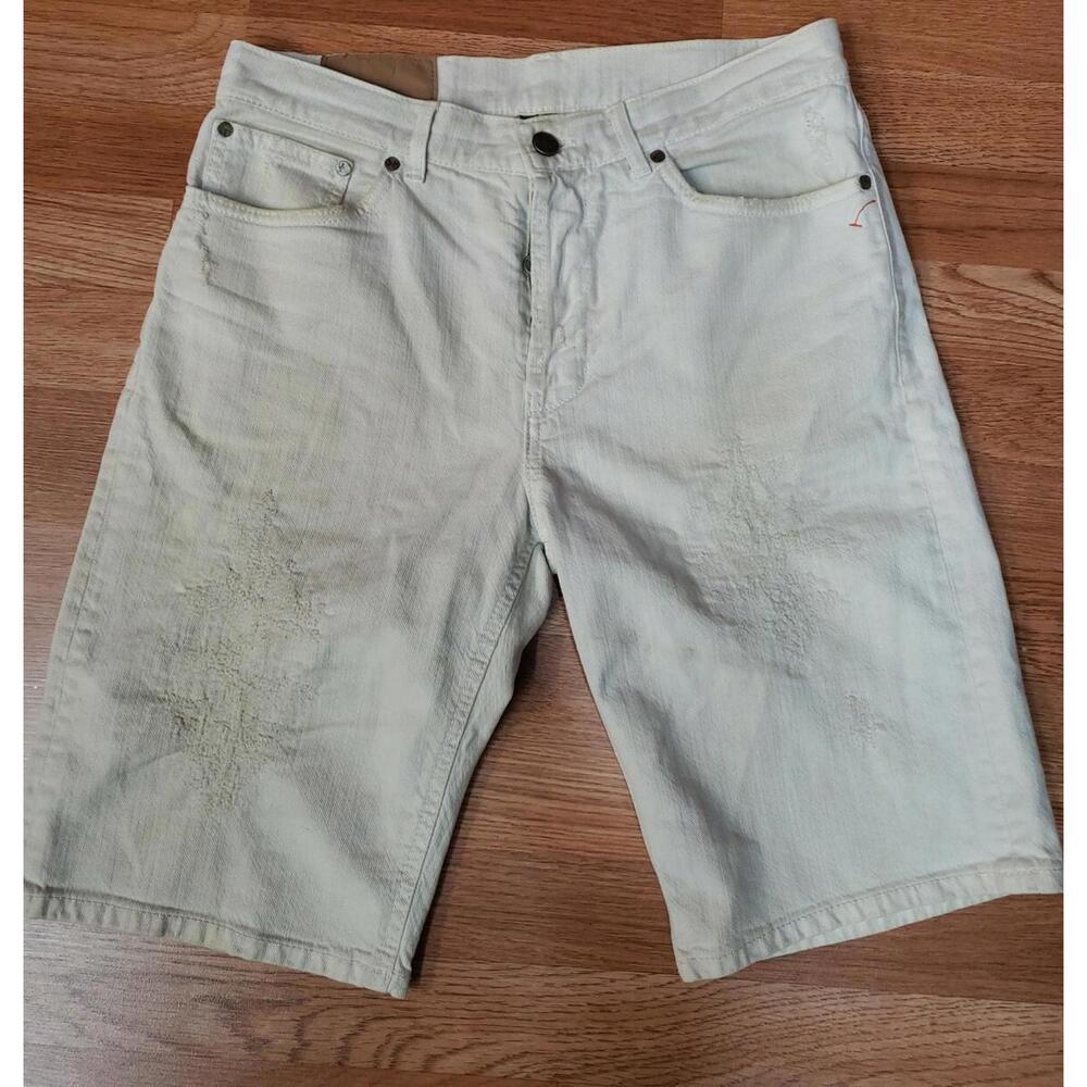 DONDUP MODERN DESIGN BERMUDA SHORTS MEN'S SIZE 33 BROWNISH DISTRESSED #CB3